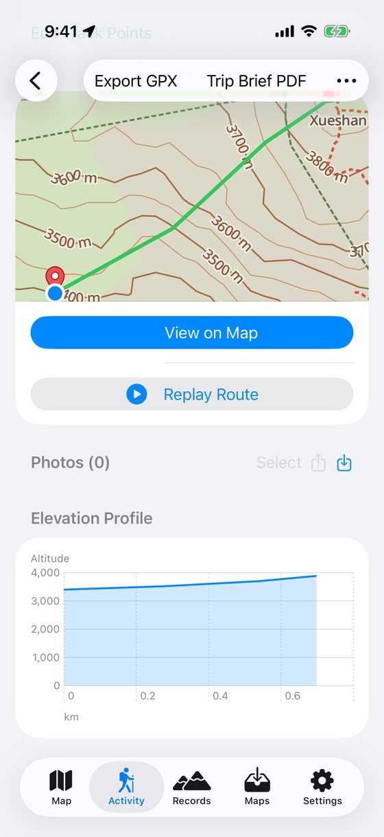 Route Details Bottom