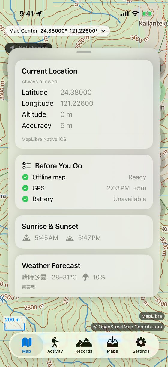 Info Panel