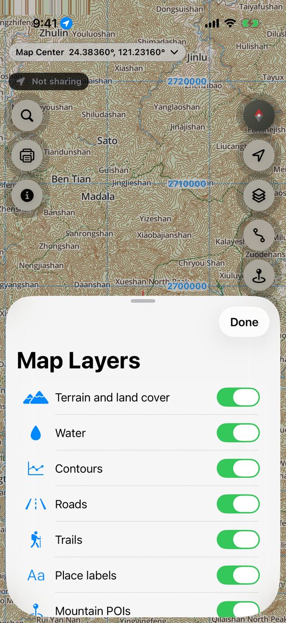 Map Layer Settings