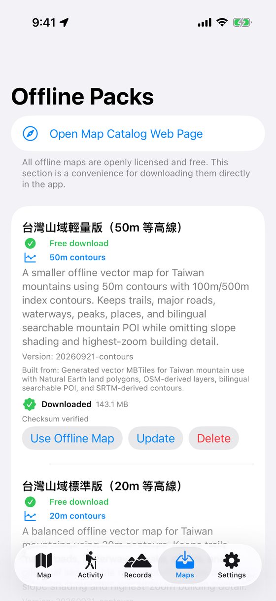 Map Data Tab
