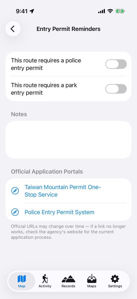 Mountain Entry Permit and Park Entrance Permit Reminder