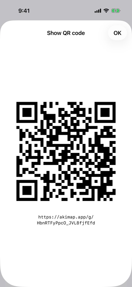 Trip Sharing QR Code
